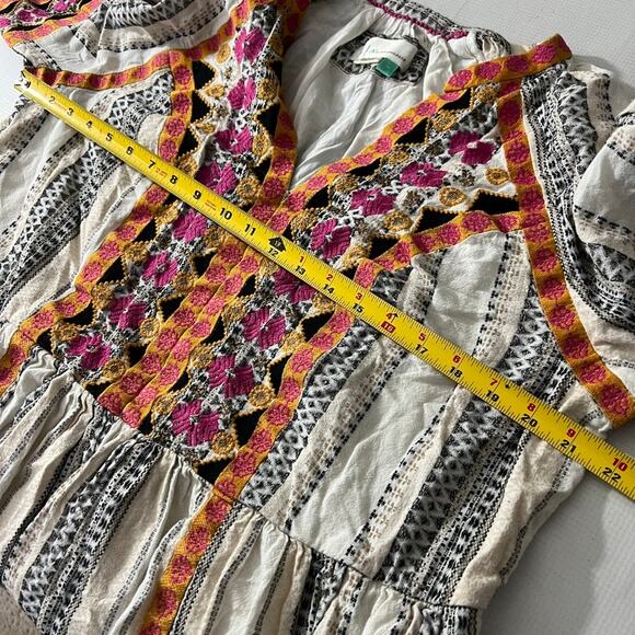 Anthropologie Lottie Embroidered Mini Dress Size 1X - Picture 5 of 15